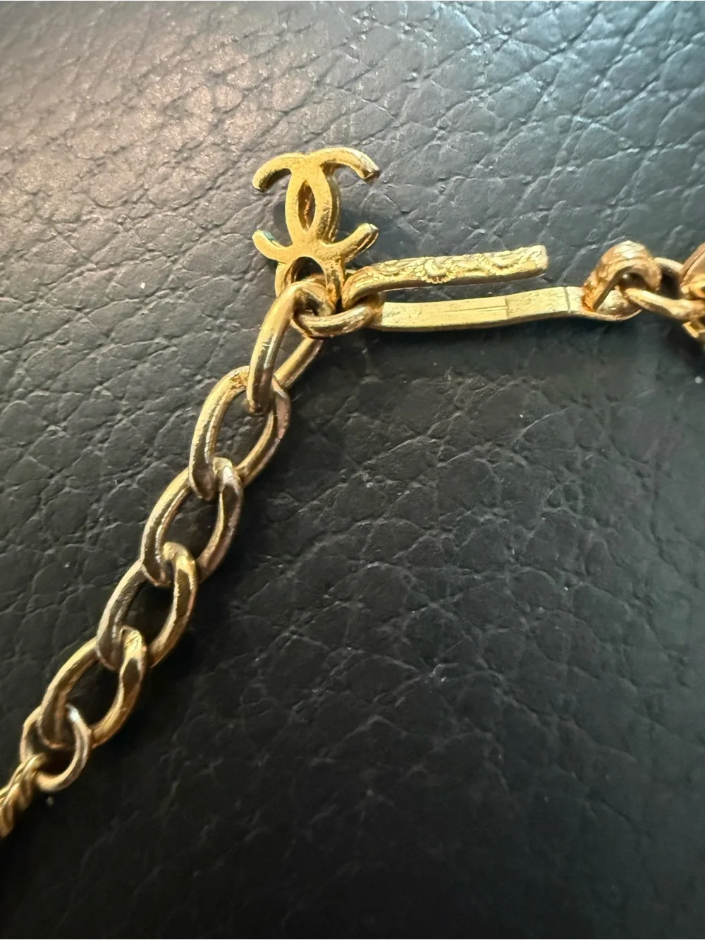 Chanel Vintage Coco Mark 98P Soccer Ball Charm Bracelet